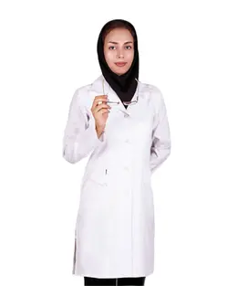 روپوش پزشکی زنانه یاس پارچه کجراه