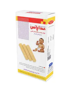 چسب زخم پارچه ای مداپانس بسته 100 عددی