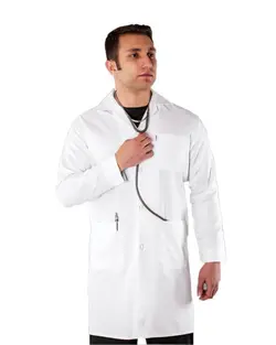 روپوش پزشکی مردانه ساده پارچه تترون