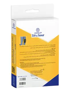 زانوبند ورزشی پد دار نئوپرن تک سایز کد 41300 طب و صنعت