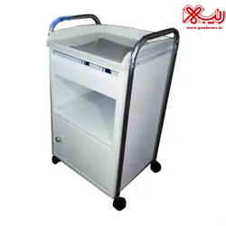 کمد کنار تخت بیمار ( لاکر ) استیل با رویه فایبر گلاس ABS - فروشگاه اینترنتی پنبه رو