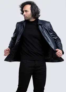 کاپشن چرم مردانه مدل 631