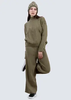 ست بلوز و شلوار بافت بارلی