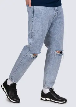 شلوار جین مام استایل زاپ دار