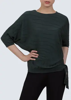 بلوز بافت آستین کیمونو