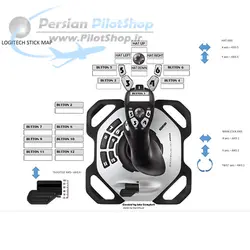 استیک (دسته خلبانی) Logitech 3D Pro