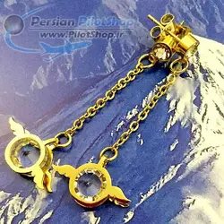 گوشواره با آویز طرح وینگ فانتزی