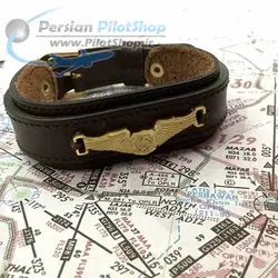 دسبند چرمی با وینگ - طرح 2