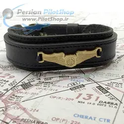 دسبند چرمی با وینگ - طرح 2