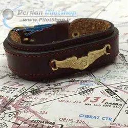 دسبند چرمی با وینگ - طرح 2