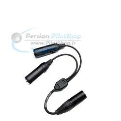 تبدیل هدست بوئینگ به ایرباس GA ( Boeing ) - Airbus 5 pins Pilot Headset Adapter