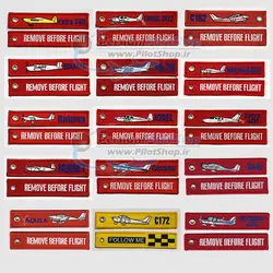 مجموعه جاکلیدی اورجینال هوانوردی عمومی - Remove Before Flight Keychain - General Aviation