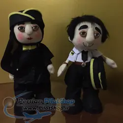 ست عروسک مهماندار آقا و خانم - Stewardess Dolls Set