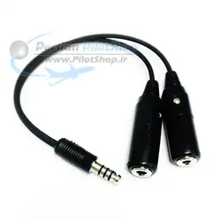 تبدیل هدست هواپیما به هلیکوپتر -  Aircraft to Helicopter Headset Adapter
