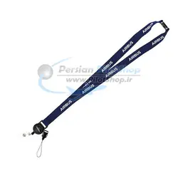 بند آویز ایرباس بهمراه قرقره آویز کارت - Airbus badge holder with unwinder