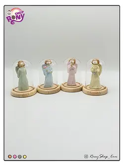 دکوری تراریوم شیشه ای طرح فرشته رنگی کوچک