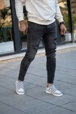 شلوار جین مردانه زاپدار - پوشاک سجاد کمرون