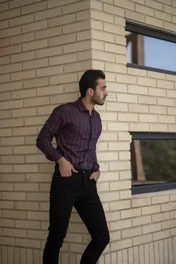 پیراهن راه راه مردانه مدل Denim - پوشاک سجاد کمرون