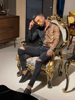 پیراهن طرح پلنگی کد 3003 - پوشاک سجاد کمرون