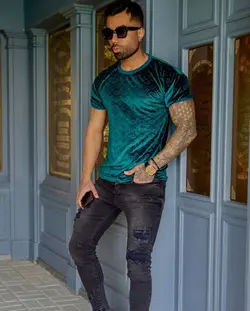 تیشرت مخمل کد 2011 - پوشاک سجاد کمرون