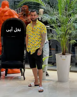 پیراهن هاوایی طرح طبیعت کد 3035 - پوشاک سجاد کمرون