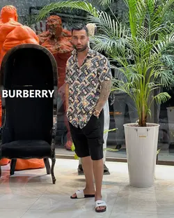 پیراهن هاوایی طرح طبیعت کد 3035 - پوشاک سجاد کمرون