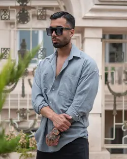 پیراهن لنین ساده کد ۳۰۳۶ - پوشاک سجاد کمرون