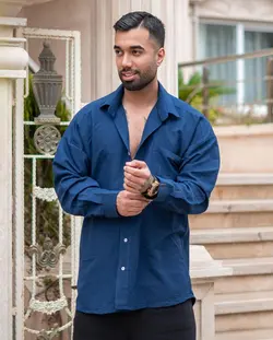 پیراهن لنین ساده کد ۳۰۳۶ - پوشاک سجاد کمرون