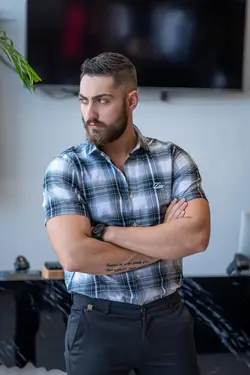 پیراهن چهارخونه کوتاه کد ۳۰۳7 - پوشاک سجاد کمرون