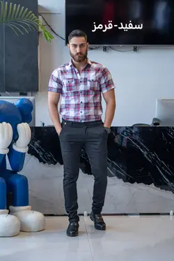 پیراهن چهارخونه کوتاه کد ۳۰۳7 - پوشاک سجاد کمرون