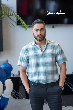 پیراهن چهارخونه کوتاه کد ۳۰۳7 - پوشاک سجاد کمرون