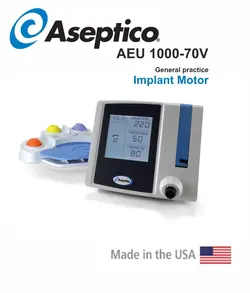 دستگاه جراحی ایمپلنت و موتور ایمپلنت اسپتیکو - AEU 1000-70V مدل Aseptico