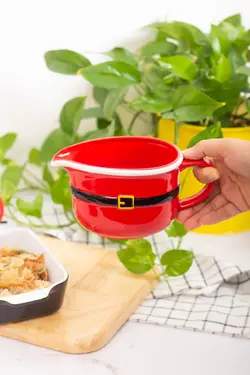 سس خوری سرامیکی کمربند دار قرمز