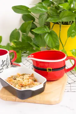 سس خوری سرامیکی کمربند دار قرمز