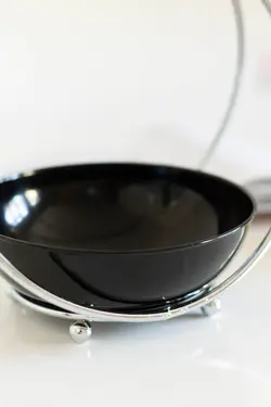 آجیل خوری فلزی نقره ای