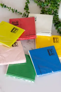 دستمال سفره رنگ آبی نفتی