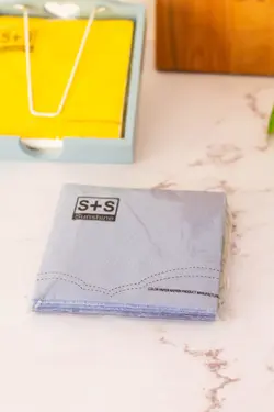 دستمال سفره رنگ آبی نفتی