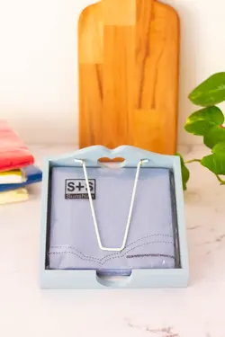 دستمال سفره رنگ آبی نفتی