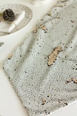 رانر پارچه ای دورو پولک دار 4