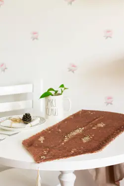 رانر پارچه ای دورو پولک دار کد1