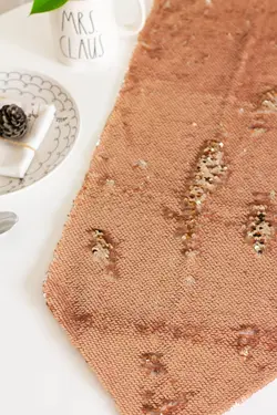 رانر پارچه ای دورو پولک دار کد1