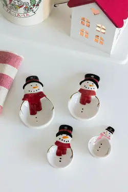 ست پیمانه ی آدم برفی طرح 1