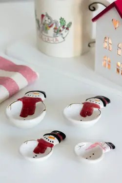 ست پیمانه ی آدم برفی طرح 1