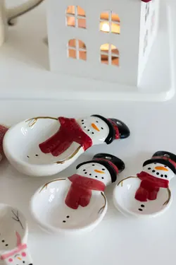 ست پیمانه ی آدم برفی طرح 1