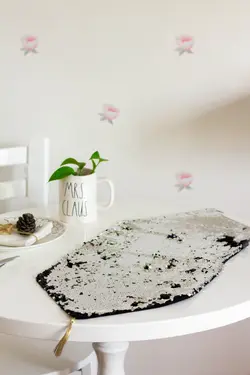 ست رانر و روعسلی پولک دار دورو کد 4