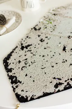 ست رانر و روعسلی پولک دار دورو کد 4