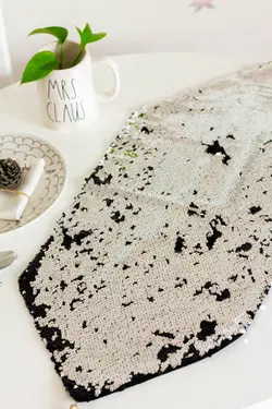 ست رانر و روعسلی پولک دار دورو کد 4