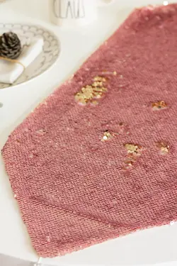 ست رانر و روعسلی پولک دار دورو کد 5