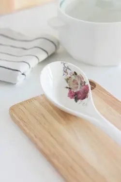 قاشق آجیل خوری گلدار طرح 1