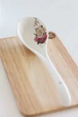 قاشق آجیل خوری گلدار طرح 1